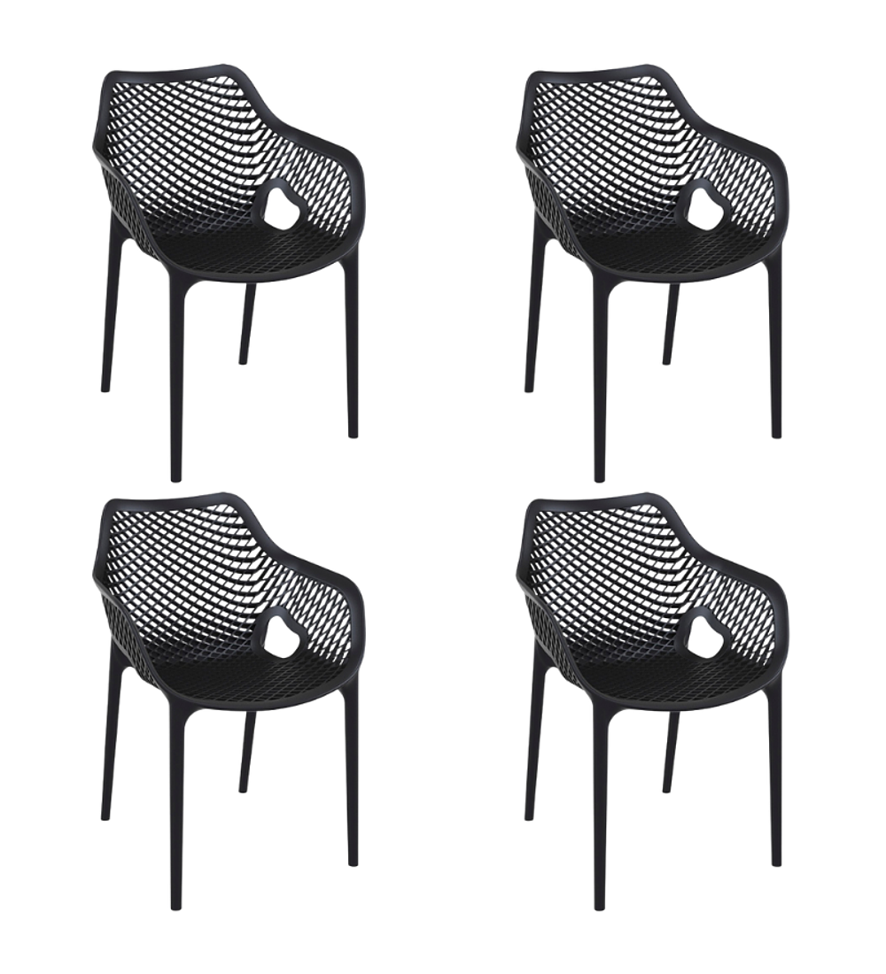 Pack 4 Butacas Sitiales de terraza Rostock