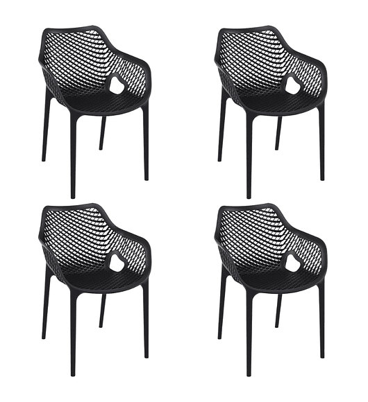 Pack 4 Butacas Sitiales de terraza Rostock