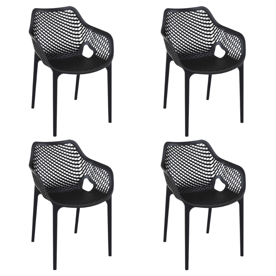 Pack 4 Butacas Sitiales de terraza Rostock 1