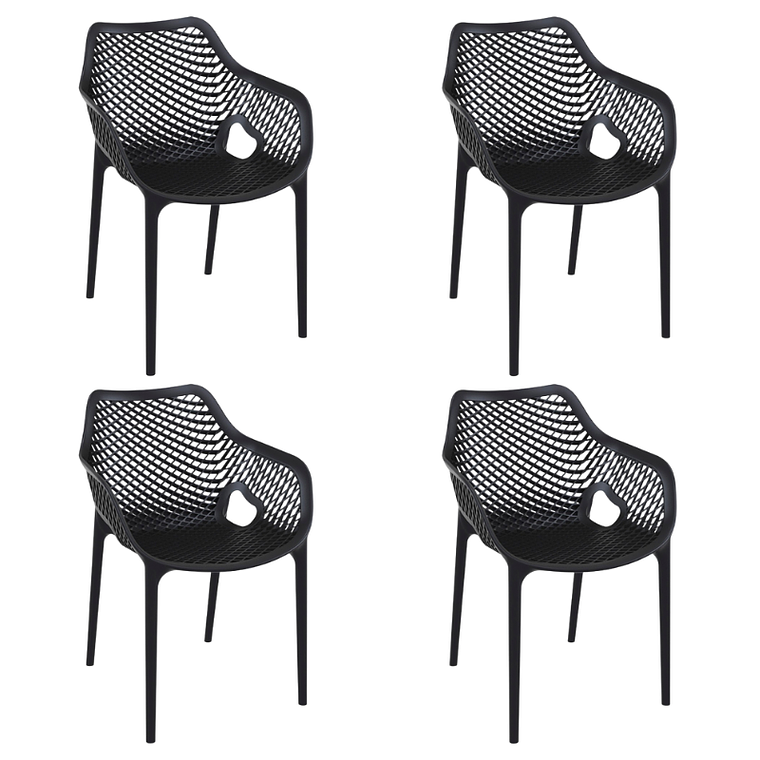 Pack 4 Butacas Sitiales de terraza Rostock 1