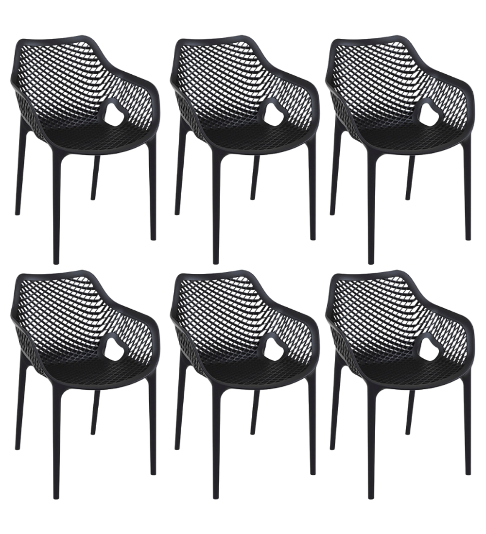 Pack 6 Butacas Sitiales de terraza Rostock