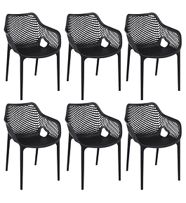 Pack 6 Butacas Sitiales de terraza Rostock