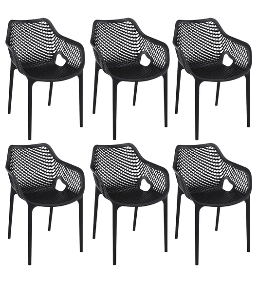 Pack 6 Butacas Sitiales de terraza Rostock