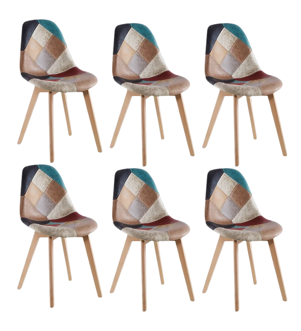 Pack 6 Sillas Patchwork Botticelli