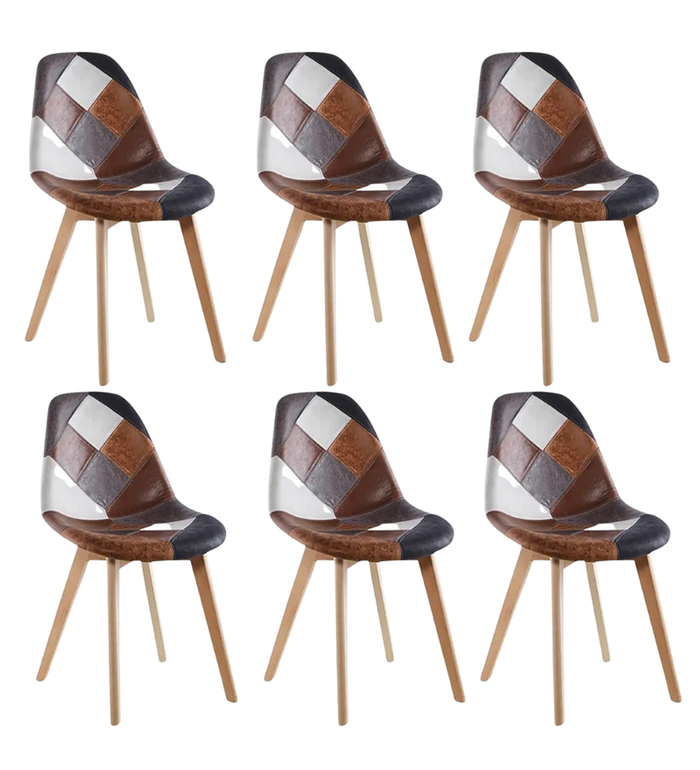 Pack 6 Sillas Patchwork Botticelli