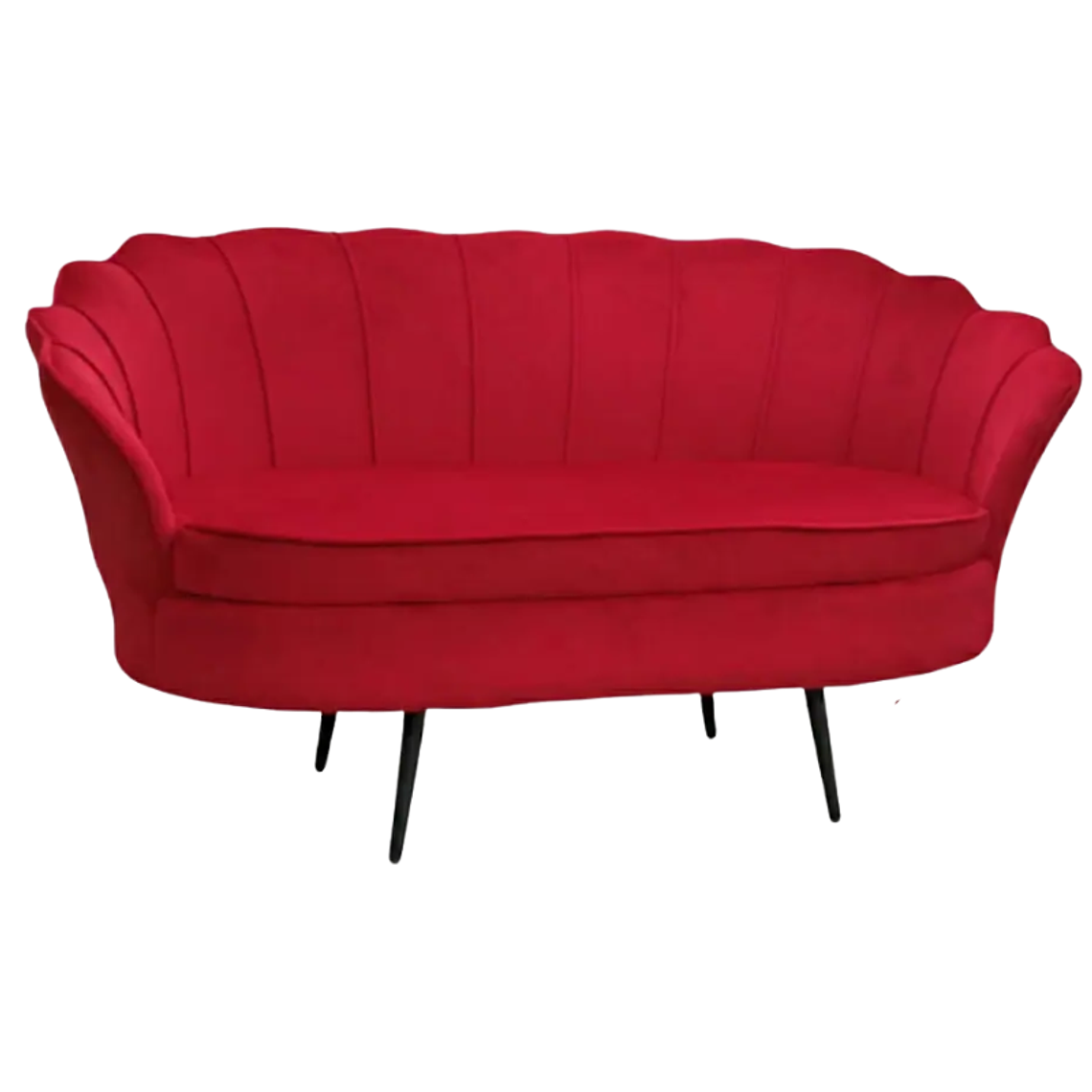 Sofá Ostra Velvet Black 3 Cuerpos  4