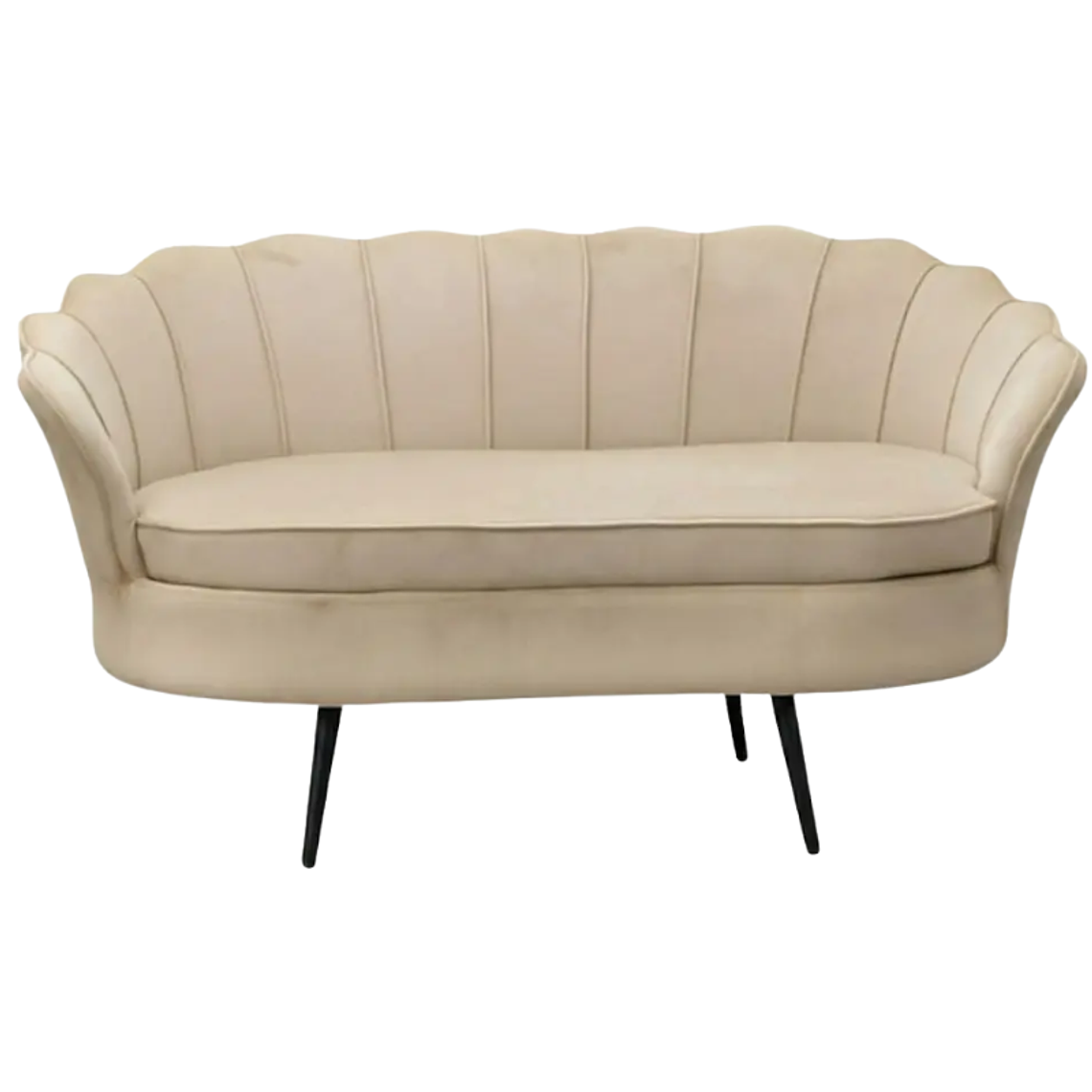 Sofá Ostra Velvet Black 3 Cuerpos  3