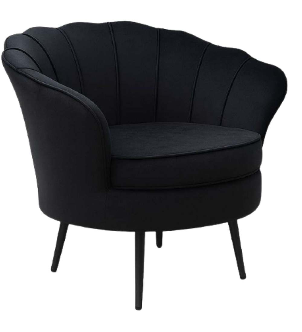 Poltrona Ostra Black