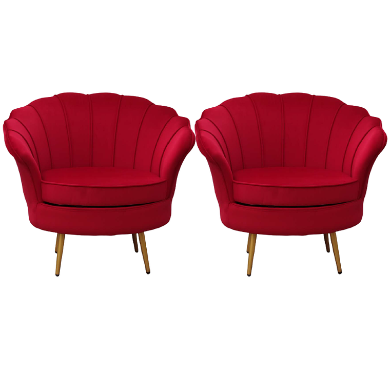 Pack 2 Poltronas  Ostra Gold  2