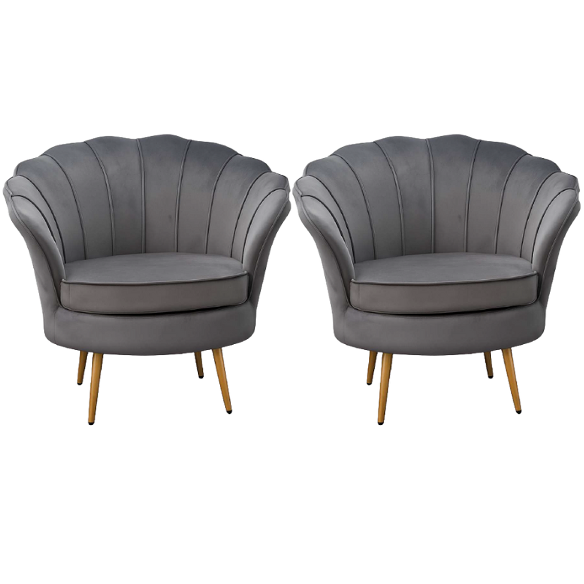 Pack 2 Poltronas  Ostra Gold  3