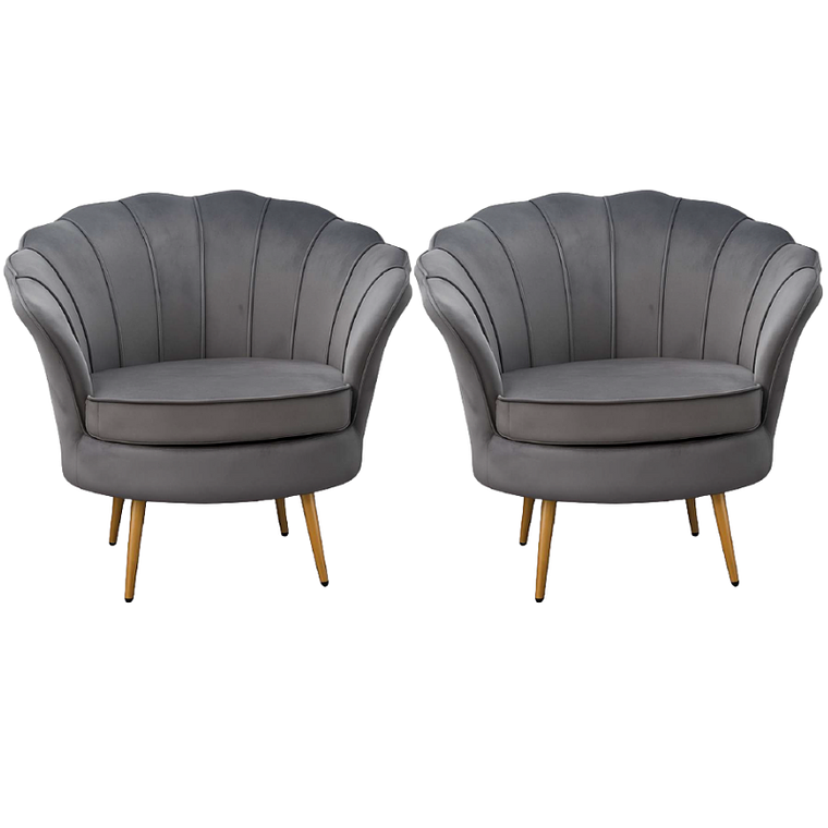 Pack 2 Poltronas  Ostra Gold  3