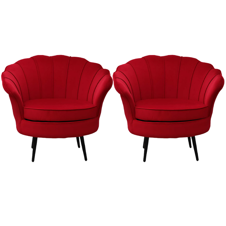 Pack 2 Poltronas Ostra Black 2