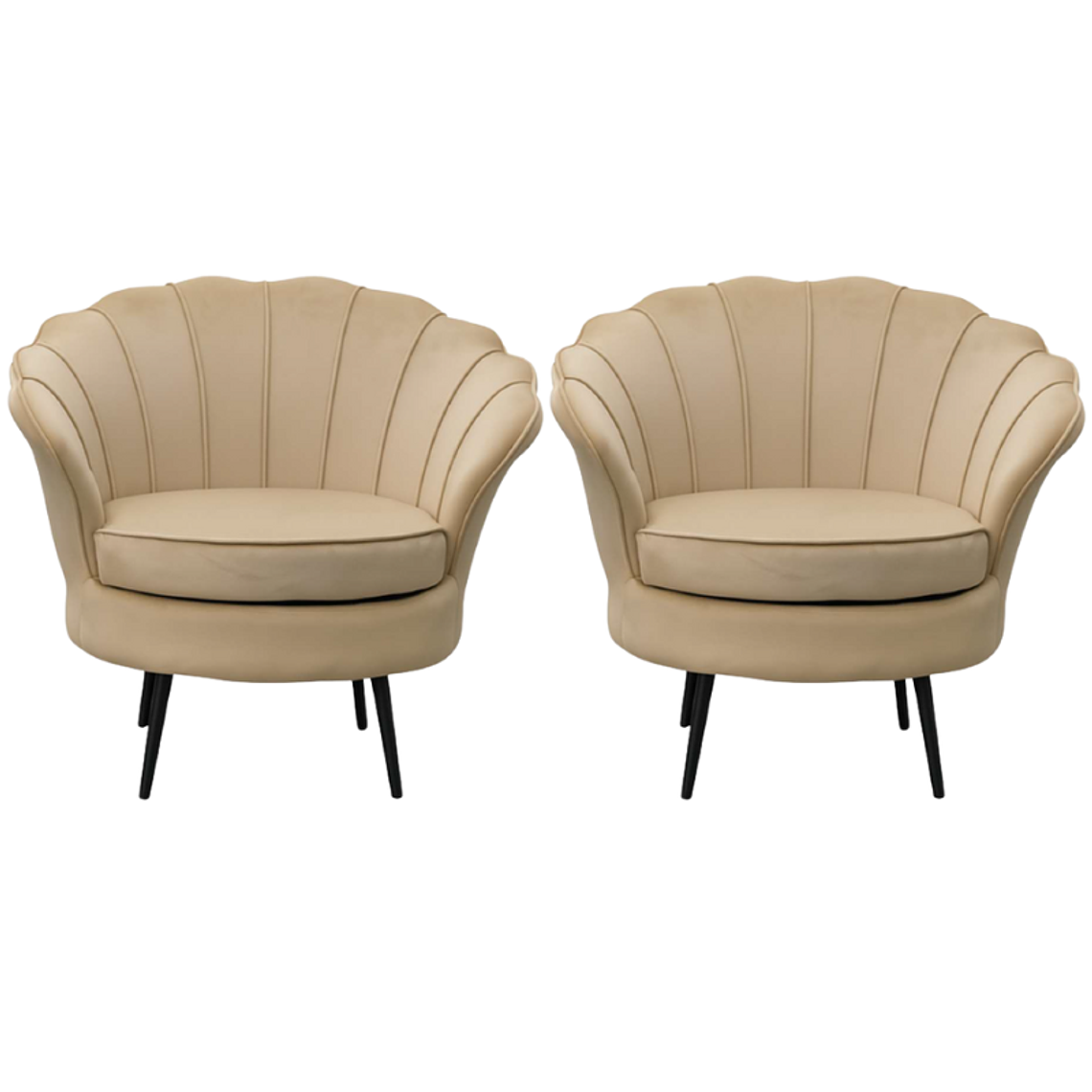 Pack 2 Poltronas Ostra Black 4