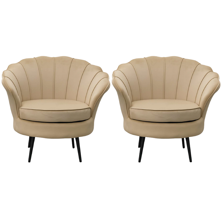 Pack 2 Poltronas Ostra Black 4