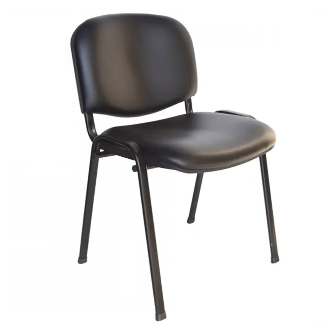 Silla ISO Meeting ecocuero negra MATTE 2