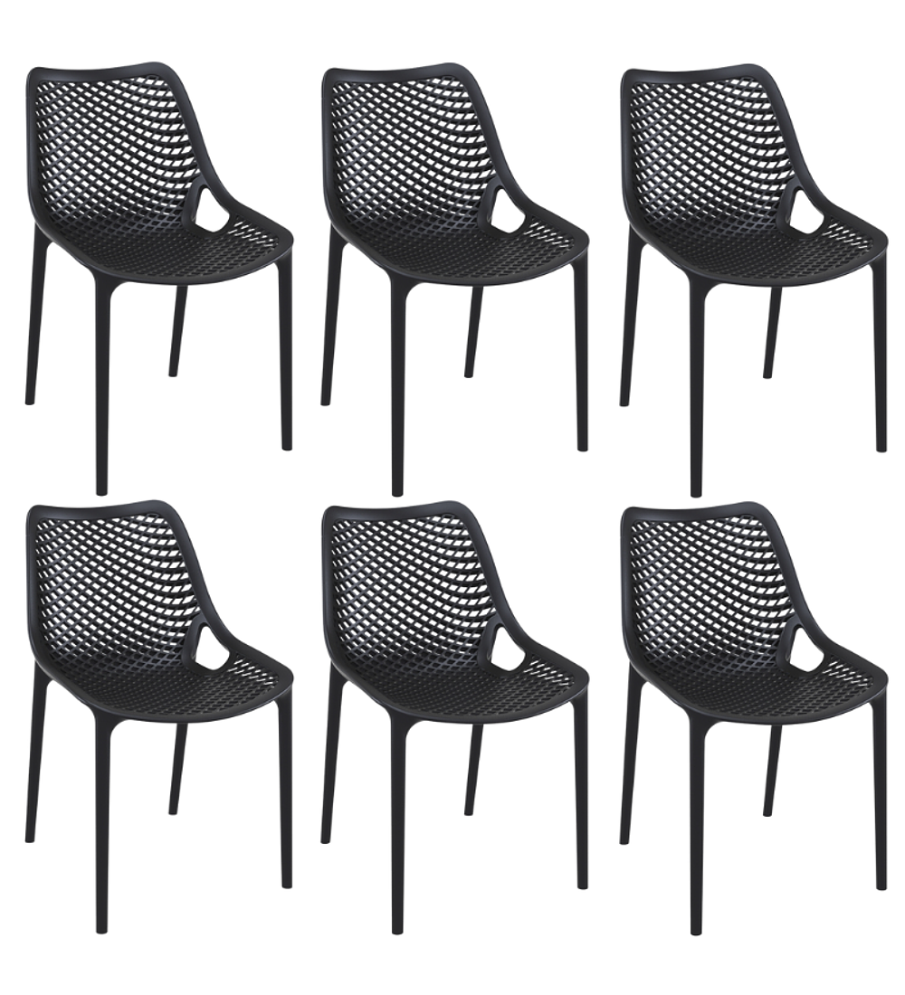 Pack 6 Sillas de terraza Rostock