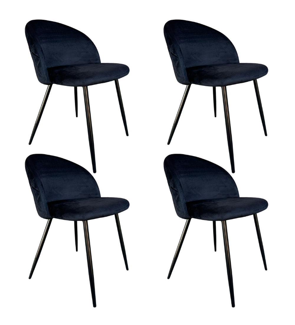 Pack 4 Sillas Británica Velvet