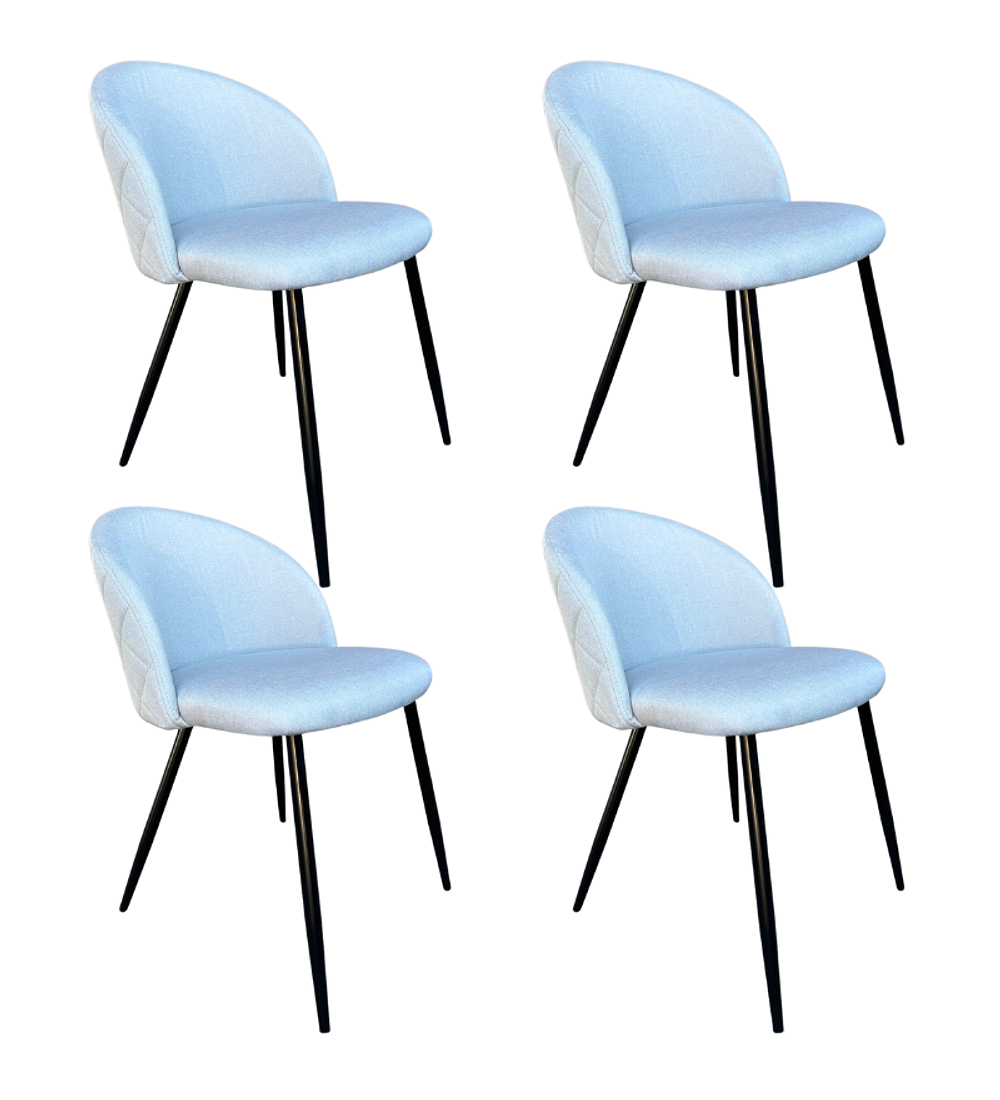 Pack 4 Sillas Británica Velvet