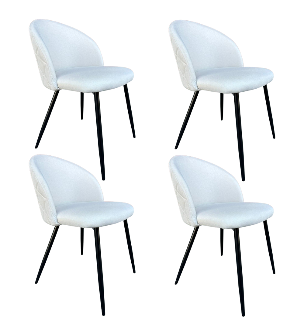 Pack 4 Sillas Británica Velvet