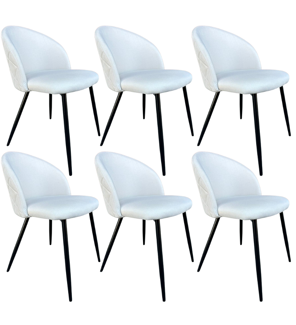 Pack 6 Sillas Británica Velvet