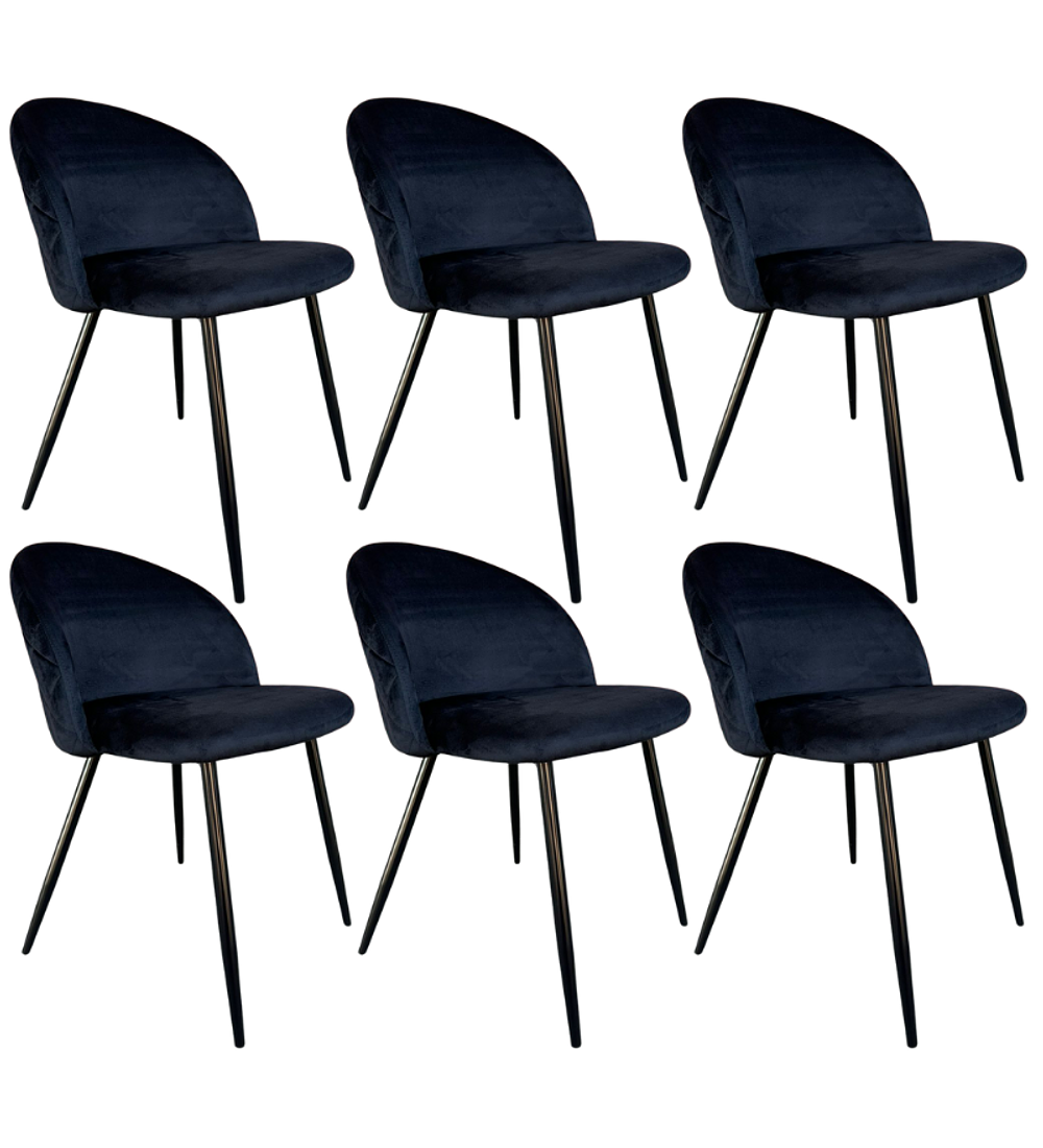 Pack 6 Sillas Británica Velvet