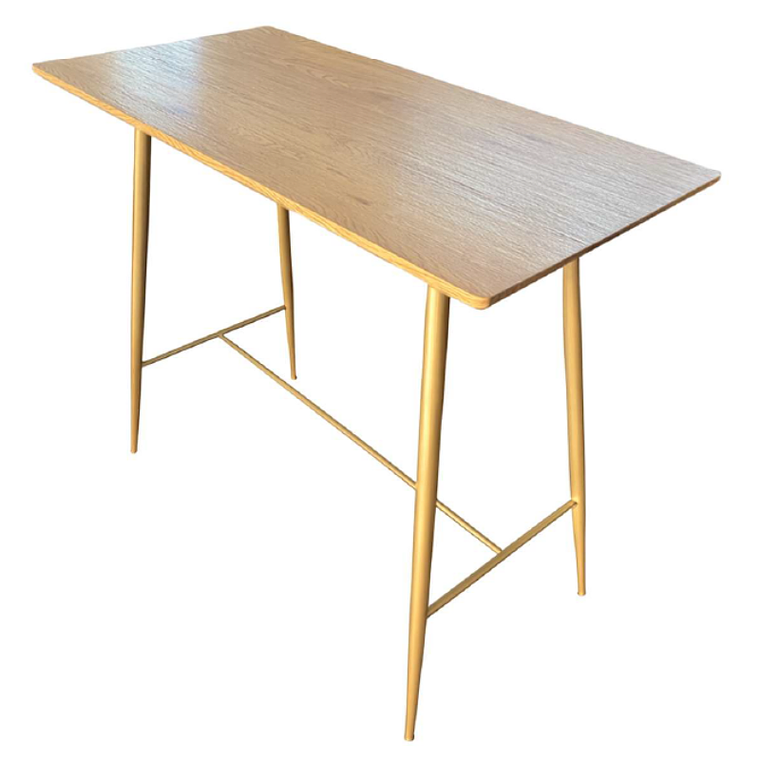 Mesa bar Alta madera Gold 120x60 cm 2