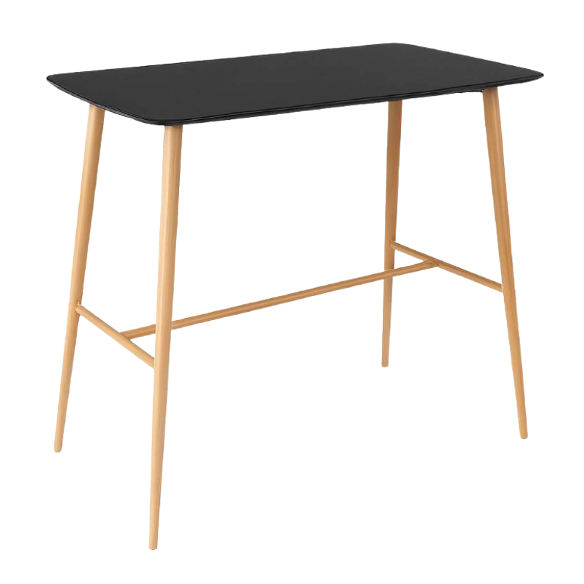Mesa bar Alta negra madera 120x60 cm 1