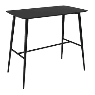 Mesa bar Alta negra 120x60 cm