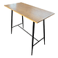 Mesa bar Alta madera black 120x60 cm - Miniatura 1