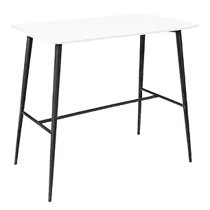 Mesa bar Alta blanca Black 120x60 cm