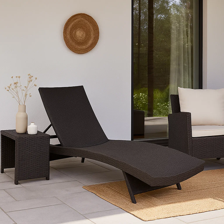 Pack 2 Reposeras para Terraza en Rattán 5