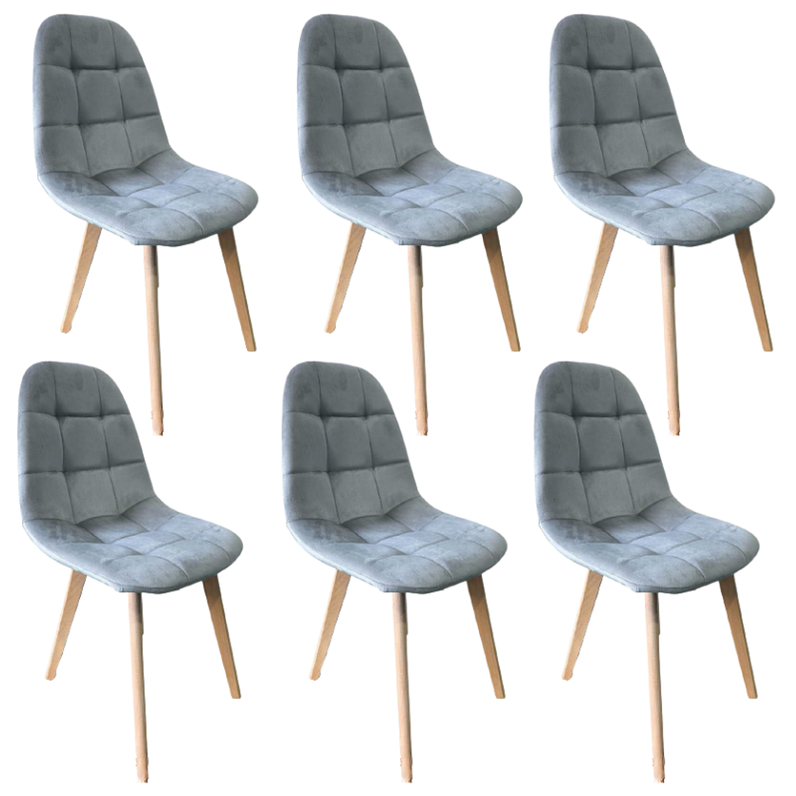 Pack 6 Sillas Buckle Velvet 1