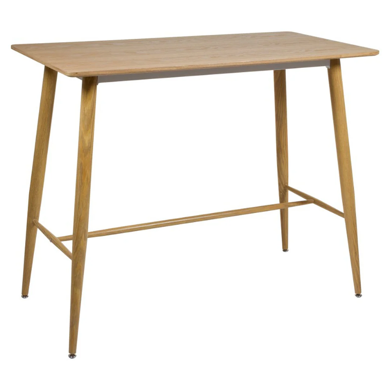 Comedor Patagonia Mesa Bar Alta madera 120x60 cm con 4 Taburetes Nordicos 4