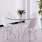 Comedor Iron redondo vidrio 100 cm y 4 Sillas Tulip Iron - Miniatura 1