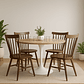 Comedor Anaco redondo Madera 100 cm con 4 Sillas Windsor Madera - Miniatura 5
