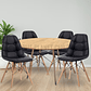 Comedor Beirut redondo madera 80 cm con 4 Sillas Buckle - Miniatura 2
