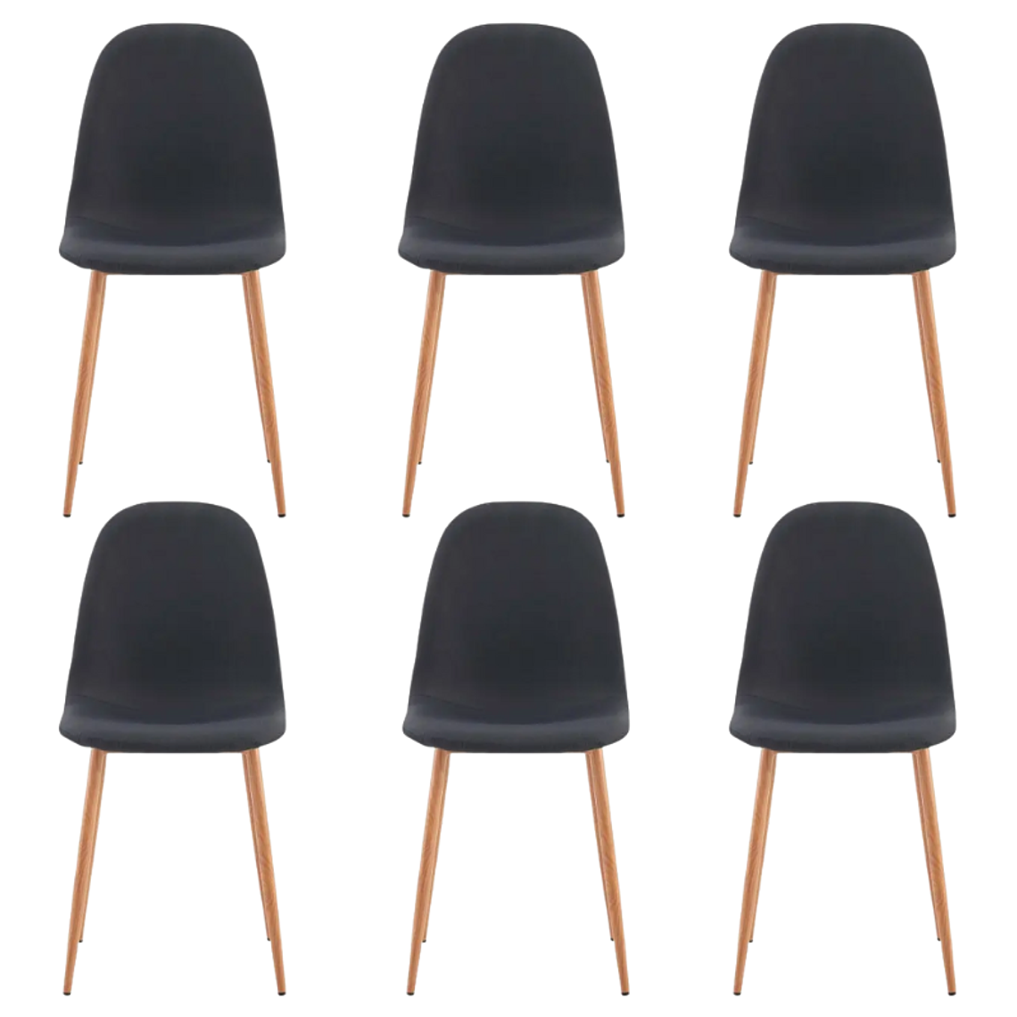 Pack 6 Sillas Spoon Lino 6