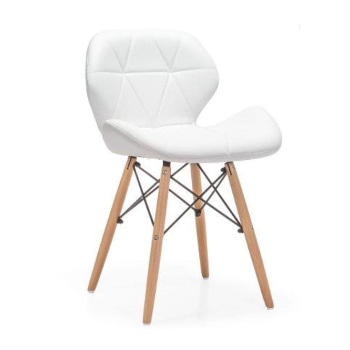 Comedor Budapest redondo vidrio 80 cm con 2 Sillas Mariposas Rubik 2