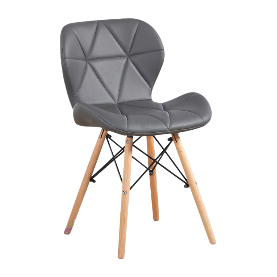 Comedor Budapest redondo vidrio 80 cm con 2 Sillas Mariposas Rubik 3