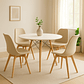 Comedor Denver blanco redondo 100 cm con 4 Sillas Tulip - Miniatura 10