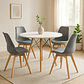 Comedor Denver blanco redondo 120 cm con 4 Sillas Tulip - Miniatura 9