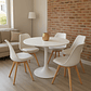 Comedor Ankara redondo blanco 80 cm con 4 Sillas Tulip - Miniatura 1