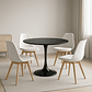 Comedor Ankara redondo negro 100 cm con 4 Sillas Tulip - Miniatura 2
