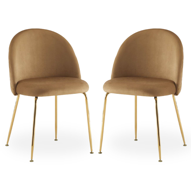 Pack 2 Sillas breda gold velvet 9