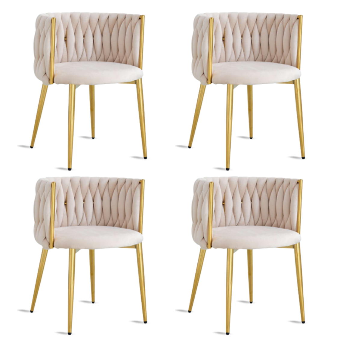 Pack 4 Sitiales Queen Velvet 4