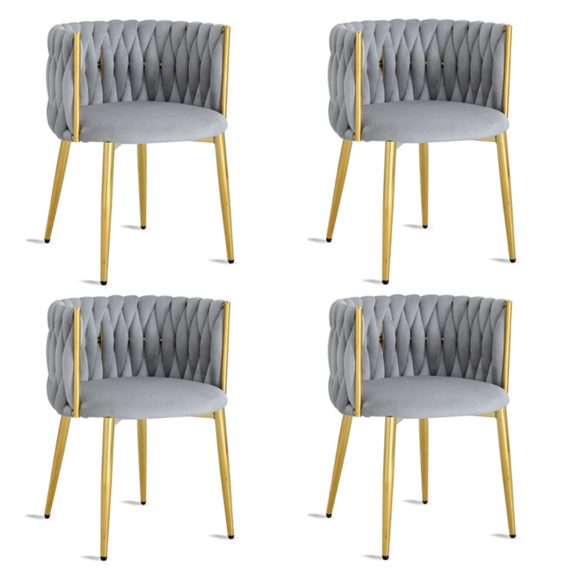 Pack 4 Sitiales Queen Velvet 1