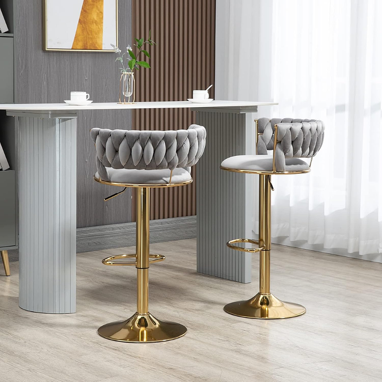 Pack 4 Taburetes Queen Monarch Gold 3