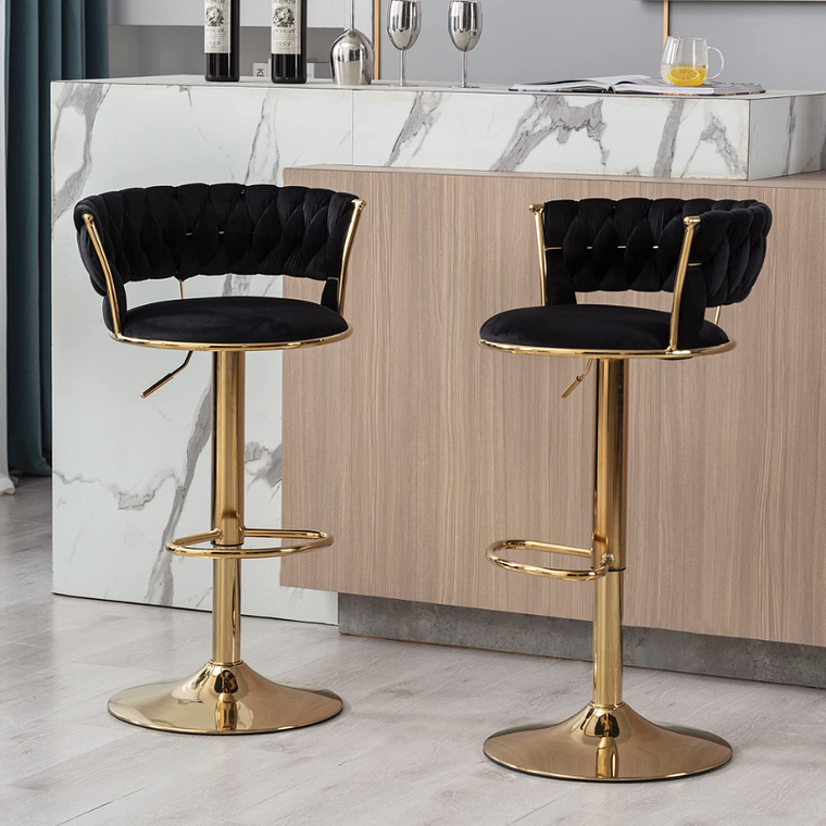 Pack 4 Taburetes Queen Monarch Gold 6