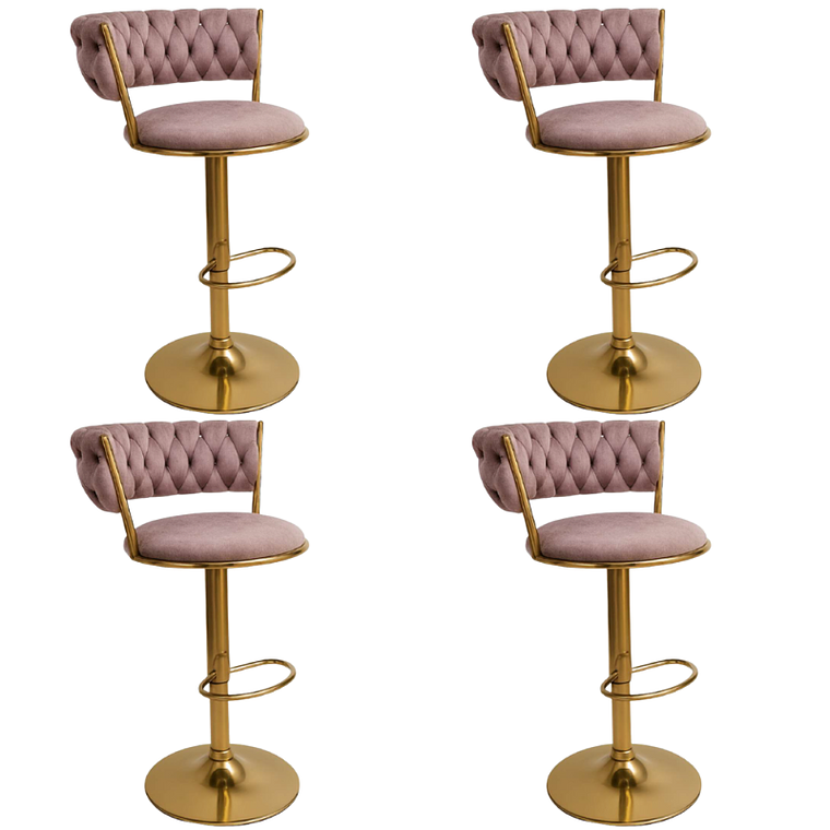 Pack 4 Taburetes Queen Monarch Gold 8