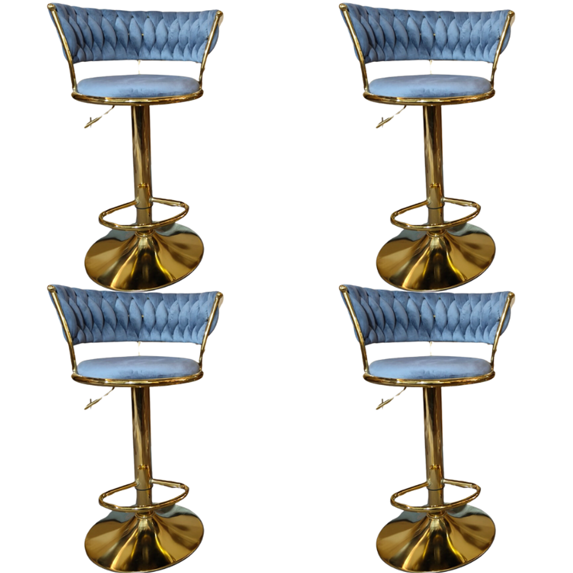 Pack 4 Taburetes Queen Monarch Gold 5